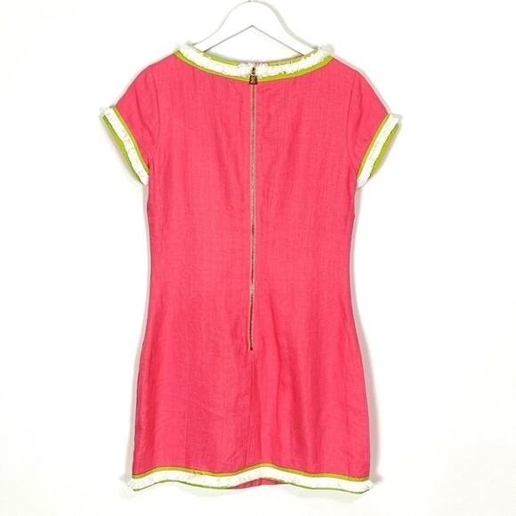 Sail To Sable Pink Linen Fringe Dress - Picture 5 of 9